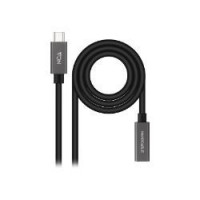 Nanocable Usb-c/m a Usb-c/h 1.5M NEGRO(10.01.4401-L150)  NANO