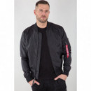 Chaquetas Hombre Chaqueta ALPHA INDUSTRIES Tipo Aviador MA-1 Tt Black