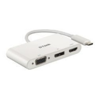 Hub D-LINK Usb-c 3.0 HDMI VGA Dp Blanco (DUB-V310)