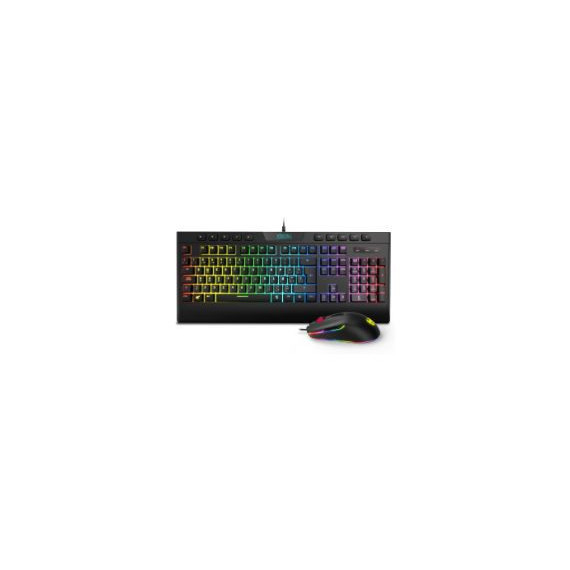 T+ratón KROM Kalyos Sp Rgb USB Negro (nxKROMklyssp)