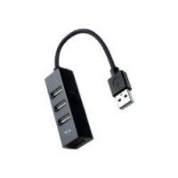 Hub Nanocable Usb-a 2.0 a 4USB-A 2.0 Negro (10.16.4404)  NANO