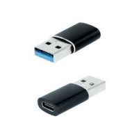 Nanocable Usb-a/m 3.1 a Usb-c/h Negro (10.02.0012)  NANO