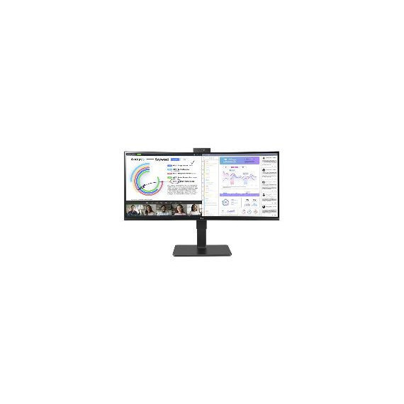 Monitor LG 34" Ultrawide QHD Webcam Curvo (34BQ77QC-B)