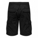 Bermudas ONLY&SONS Loc Cargo Black