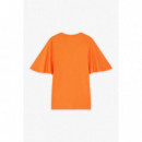 Camisetas Mujer Camiseta CKS Tiko Bright Orange