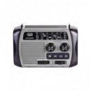 TREVI Radio Solar con Dymo Explorer Am/fm/sw con Bluetooth+micro Sd RA7F30 Bt Gris