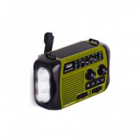 TREVI Radio Solar con Dymo Explorer Am/fm/sw con Bluetooth+micro Sd RA7F30 Bt Verde
