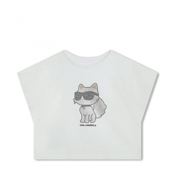 Camiseta con Pedreria sin Mangas Kids  KARL LAGERFELD