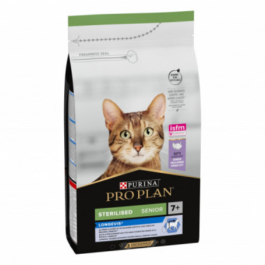 Pplan Cat Sterilised Senior +7 Pavo 1,5  PROPLAN