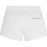 Gradient Logo Shorts Bright White  CALVIN KLEIN