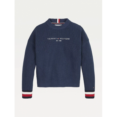 Essential Logo Sweater Twilight Navy  TOMMY HILFIGER