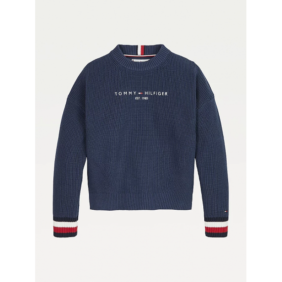 Essential Logo Sweater Twilight Navy  TOMMY HILFIGER