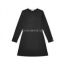 Shadow Logo Ls Skater Dress Ck Black  CALVIN KLEIN