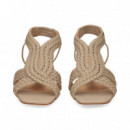 Sandalia Bebe Trenzada Piel Beige  VICENZA