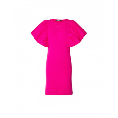 KARL LAGERFELD - Fabric Mix Sweat Dress - 449 - 240W1353/449