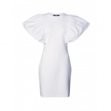 KARL LAGERFELD - Fabric Mix Sweat Dress - 100 - 240W1353/100