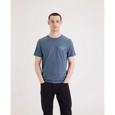 Camisetas Hombre Camiseta Dockers® de Hombre Slim Fit Logo Placid Blue  DOCKERS