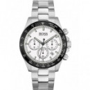 Reloj Plateado E/blanca  BOSS