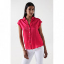 Blusas y Camisas Camisa SALSA JEANS Satinada Rosa