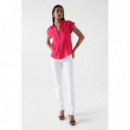 Blusas y Camisas Camisa SALSA JEANS Satinada Rosa