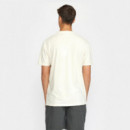 Camisetas Hombre Camiseta REVOLUTION 1366 Luc Off White Melange