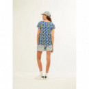 Camisas y Tops Camiseta XANTIK Easy M/c Navy Daisy