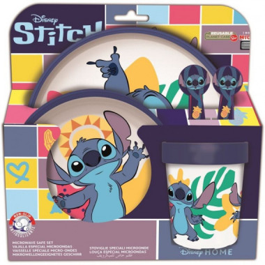 Set de 5 Piezas Vajilla Stitch Lilo & Stitch  STOR