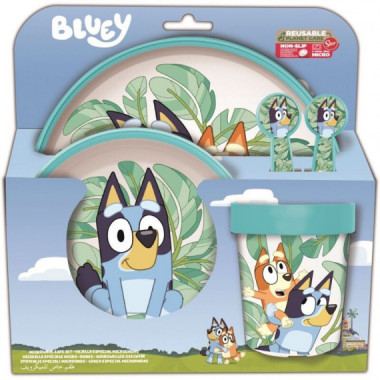 Set de 5 Piezas Vajilla Bluey  STOR