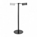 Soporte Suelo AISENS para Tablet 4.7"-12.9" Ajustable 2 Pivotes Black