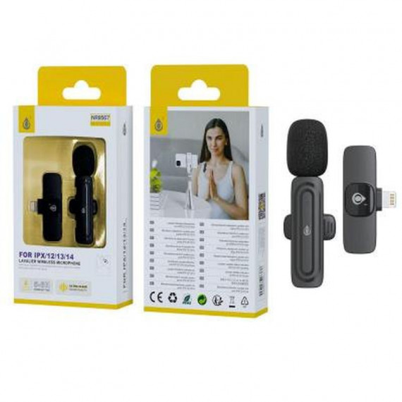 ONE+ Microfono Mini Inalambrico con Clip NR9567 Conector Lightning