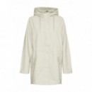 VERO MODA Chaquetas Mujer Chubasquero Malou Oatmeal