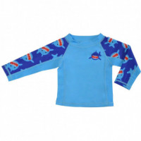 Camiseta Tiburon con Proteccion UVA+50  ZOOCCHINI