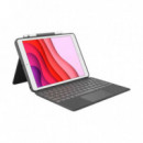 Funda con Teclado LOGITECH Combo Touch Ipad (7ª/8ª/9ª Gen.)