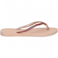 Havaiana Slim Gliter Rosa+rosa  HAVAIANAS