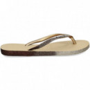 Havaiana Slim Brillo Beige  HAVAIANAS