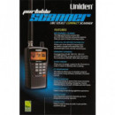 UNIDEN Escaner Banda Aerea UBC255XLT 500 Canales, 25-88,108-174,225-512,806-960 Mhz.con Cargador.