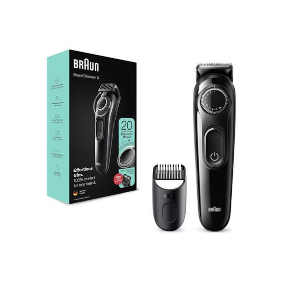 BRAUN Afeitadora Beard Trimmer 3 BT3322 Recargable