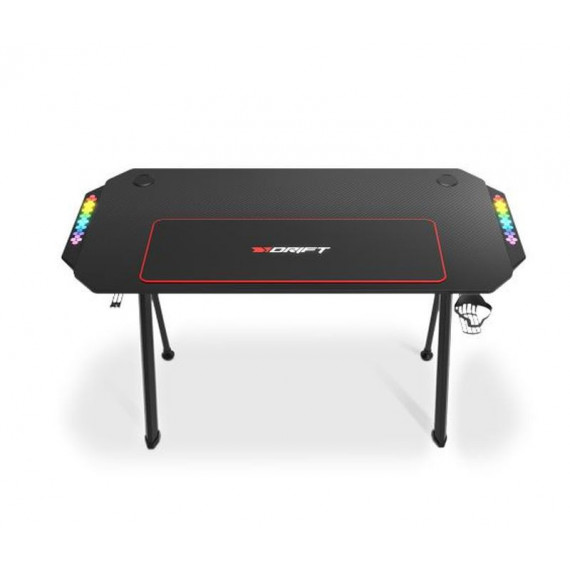 DRIFT Mesa Gaming DRIFT DZ175 Rgb Soporte Auriculares y Bebida / Alfombrilla/ 120X60CM