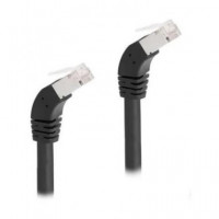 DELOCK Cable RJ45 Cat 6A Acodado 45º 0.5MTR Negro 80274