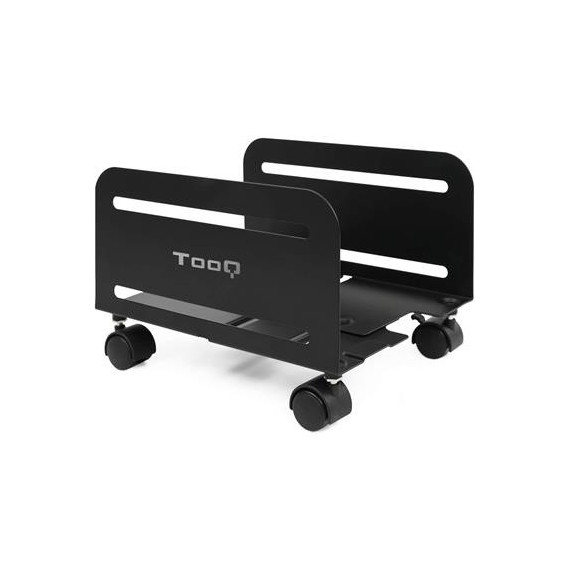 TOOQ Soporte para Cpu con Ruedas Metal UMCS0004-B Negro