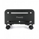 TOOQ Soporte para Cpu con Ruedas Metal UMCS0004-B Negro