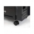 TOOQ Soporte para Cpu con Ruedas Metal UMCS0004-B Negro