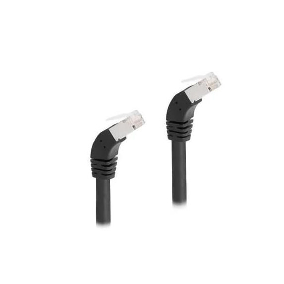 DELOCK Cable RJ45 Cat 6A Acodado 45º 1MTR Negro 80275