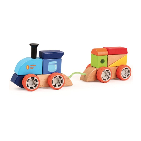 Juego de Trenes Apilables de Madera  TOPBRIGHT