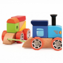 Juego de Trenes Apilables de Madera  TOPBRIGHT