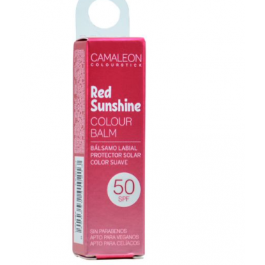 Camaleon Red Sunshine  Balsamo Labial  50SPF  CAMALEON COSMETICS