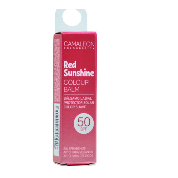 Camaleon Red Sunshine  Balsamo Labial  50SPF  CAMALEON COSMETICS