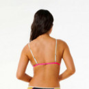 Top de Bikini de Triángulo Heat Splice Hibiscus  RIP CURL