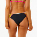 Parte de Abajo de Bikini Tanga Hibiscus Heat Splice  RIP CURL