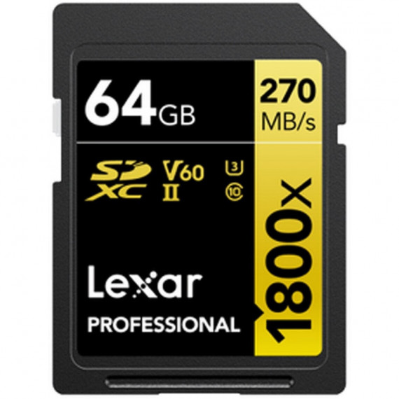 LEXAR Professional Gold  SD64GB V60 280MBS